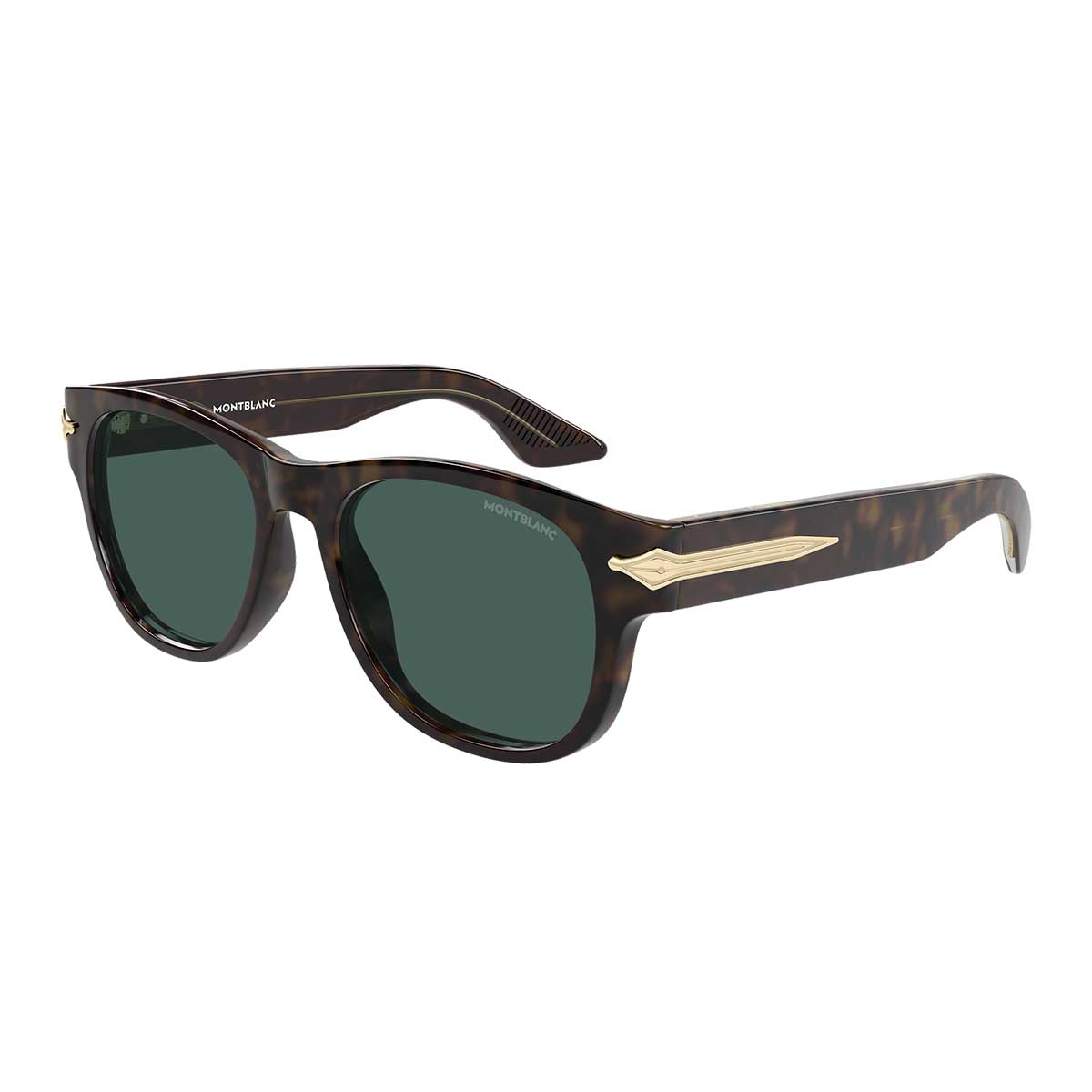 Montblanc Occhiali da Sole MB0478S 002 Marrone/Verde Uomo 2