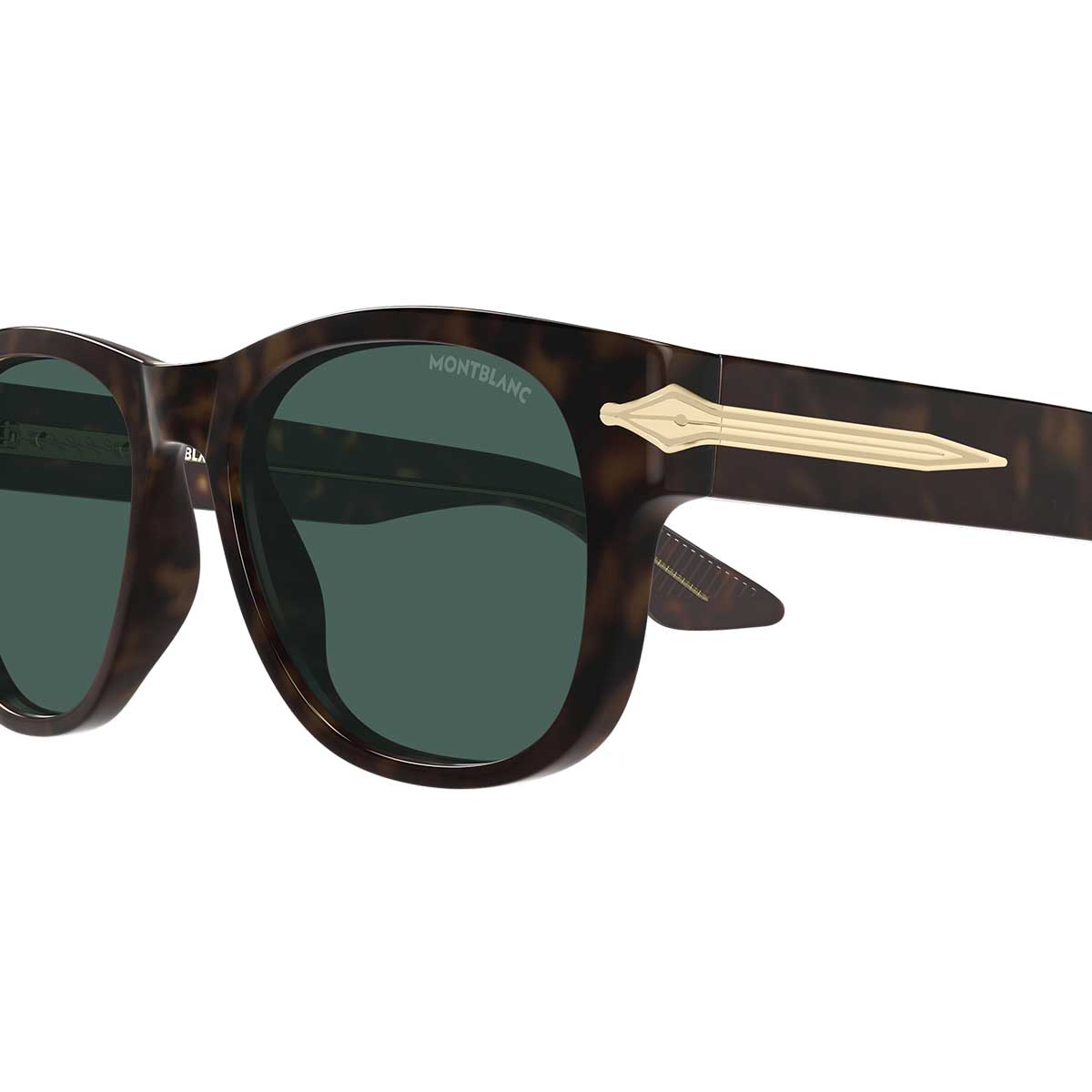 Montblanc Occhiali da Sole MB0478S 002 Marrone/Verde Uomo 3