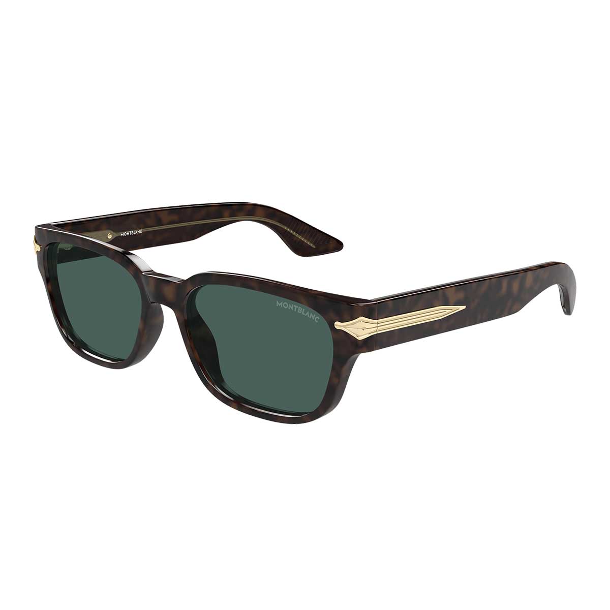 Montblanc Occhiali da Sole MB0479S 002 Marrone/Verde Uomo 2