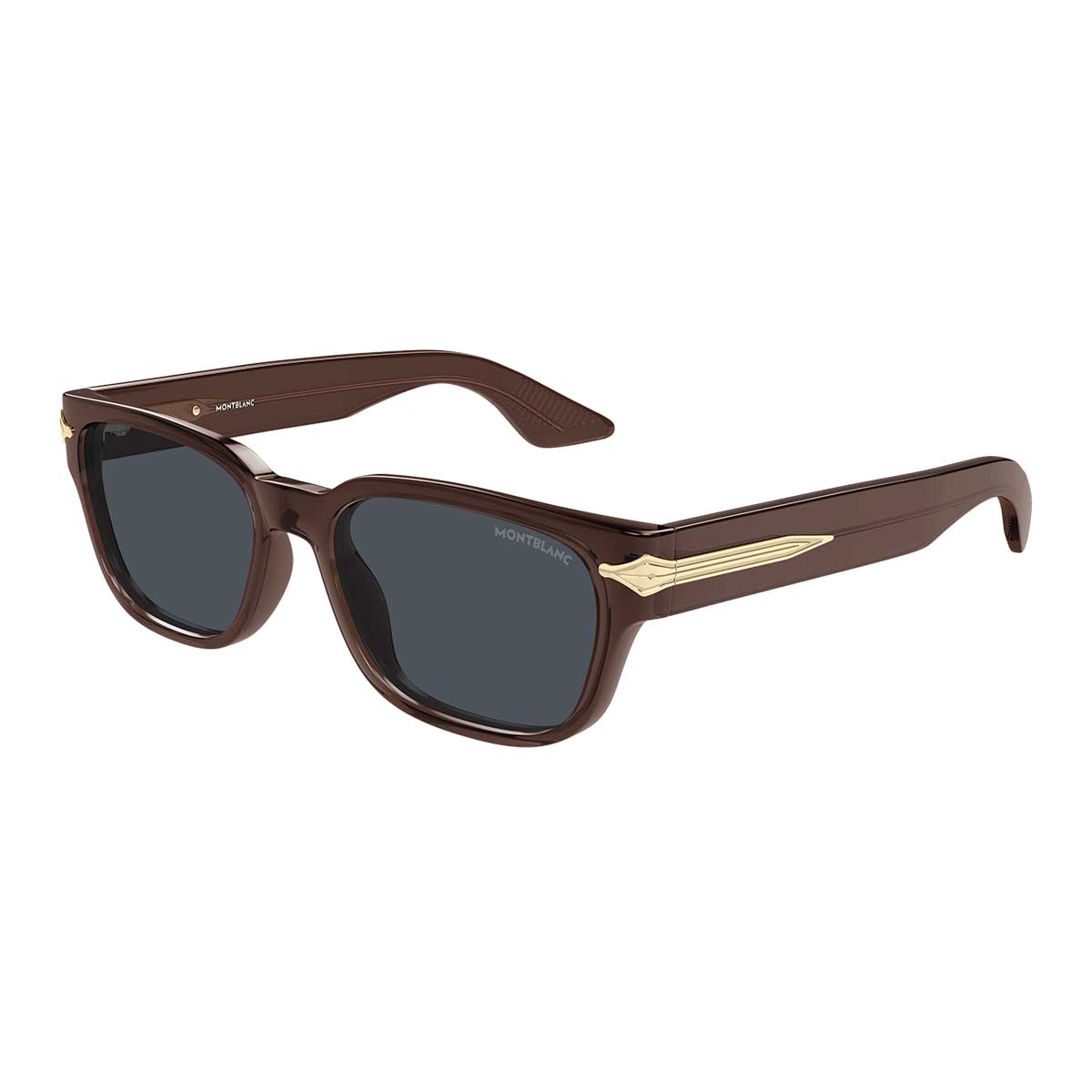 Montblanc Occhiali da Sole MB0479S 003 Marrone/Grigio Uomo 2