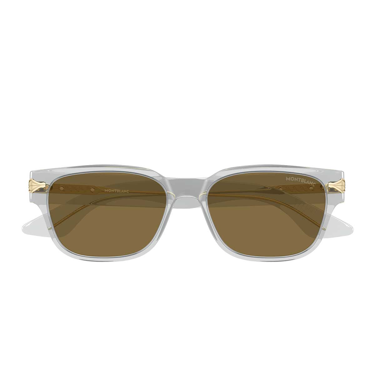 Montblanc Occhiali da Sole MB0479S 004 Grigio/Marrone Uomo
