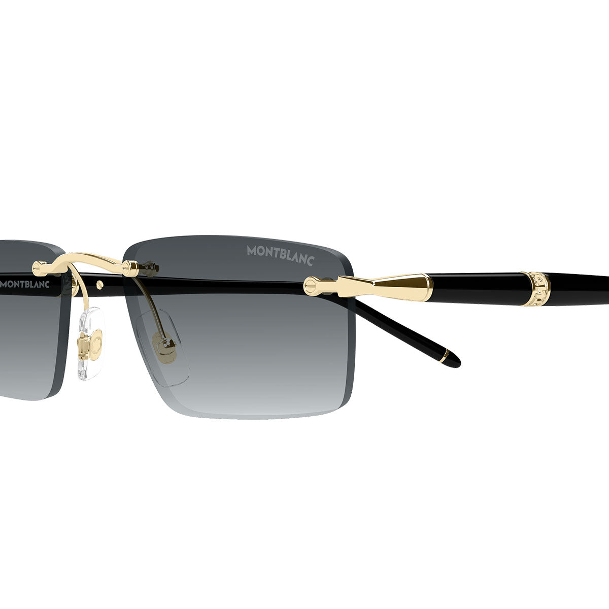Montblanc Occhiali da Sole MB0484S 001 Oro Nero/Grigio Uomo
