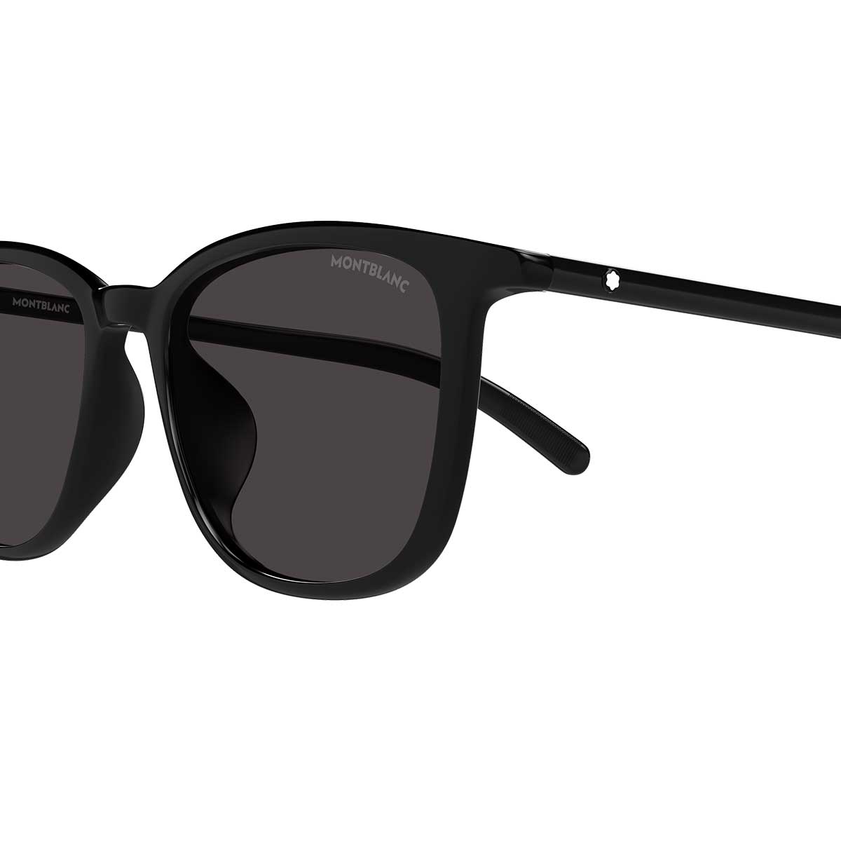 Montblanc Occhiali da Sole MB0487SA 001 Nero/Grigio Uomo