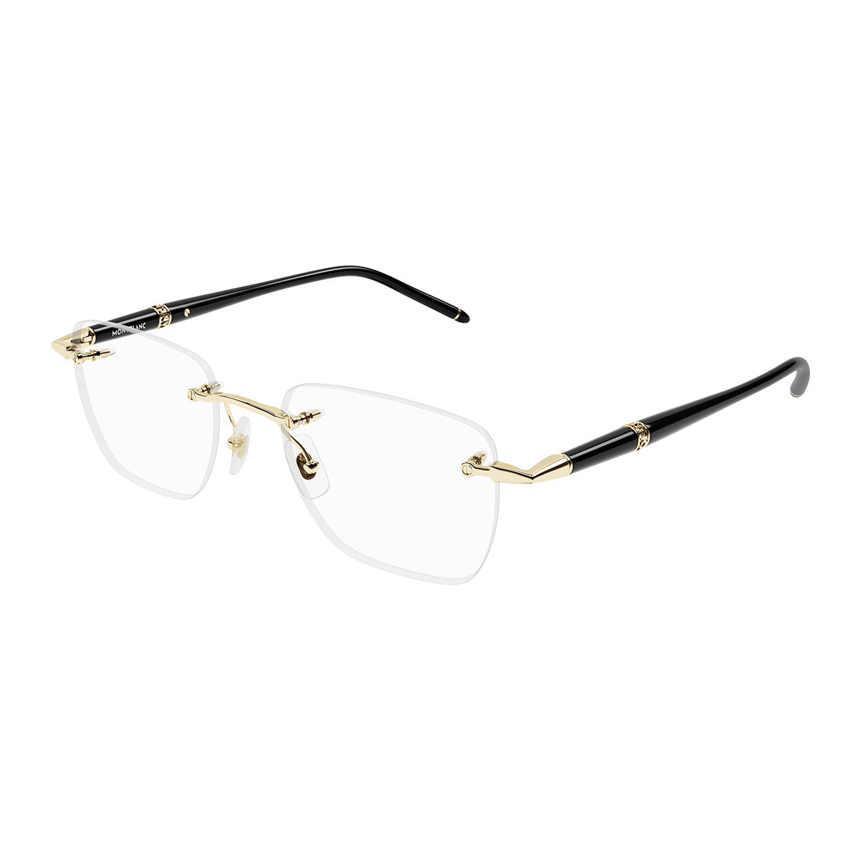Montblanc Occhiali da Vista MB0346O 001 OroNero/Trasparente Uomo 2