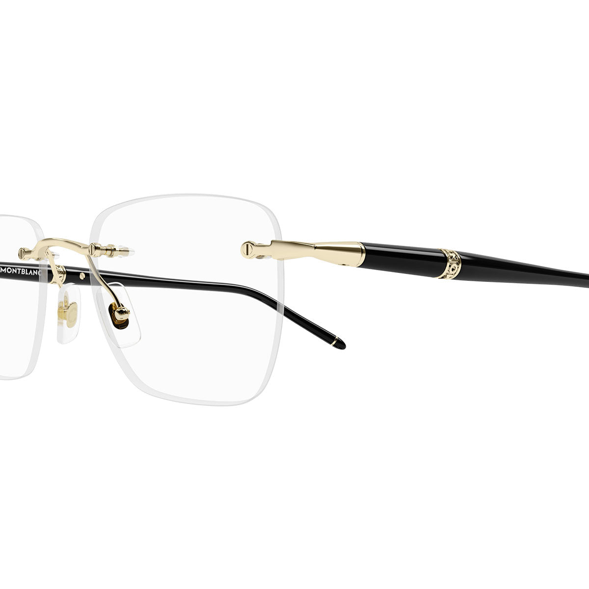 Montblanc Occhiali da Vista MB0346O 001 OroNero/Trasparente Uomo 3