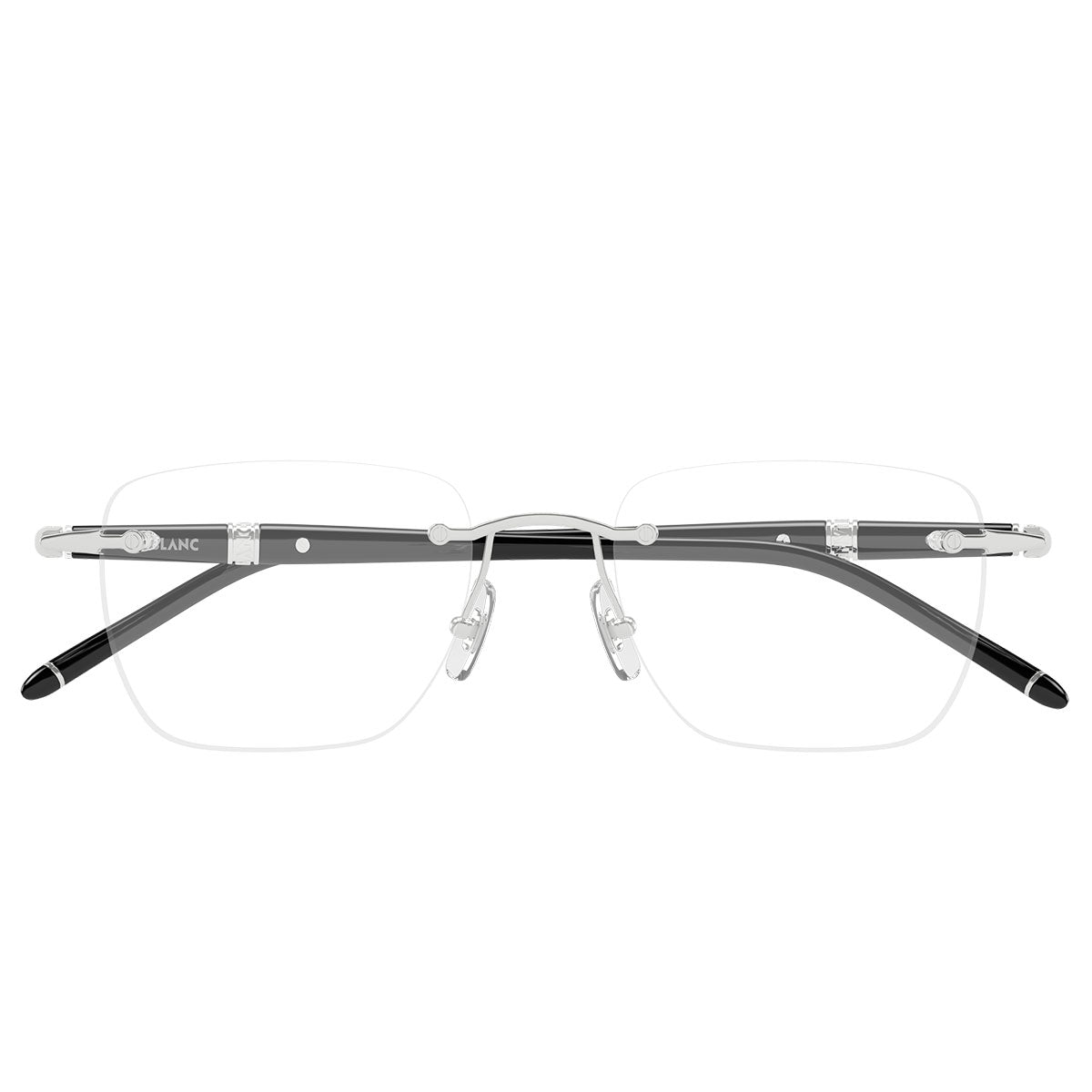 Montblanc Occhiali da Vista MB0346O 004 ArgentoNero/Trasparente Uomo