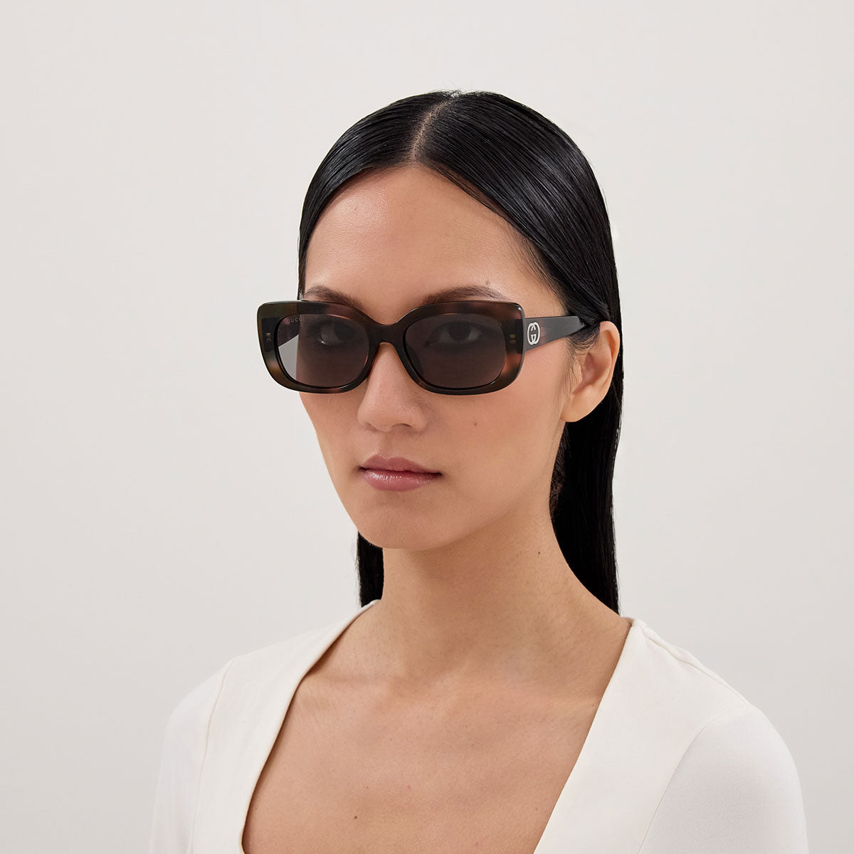 Gucci Occhiali da Sole GG1979SK 003 Marrone Chiaro/Grigio Donna