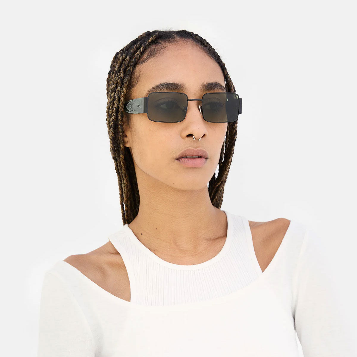 RetroSuperFuture Occhiali da Sole IUQJ 13W Z Tartaruga Nero/Verde Unisex