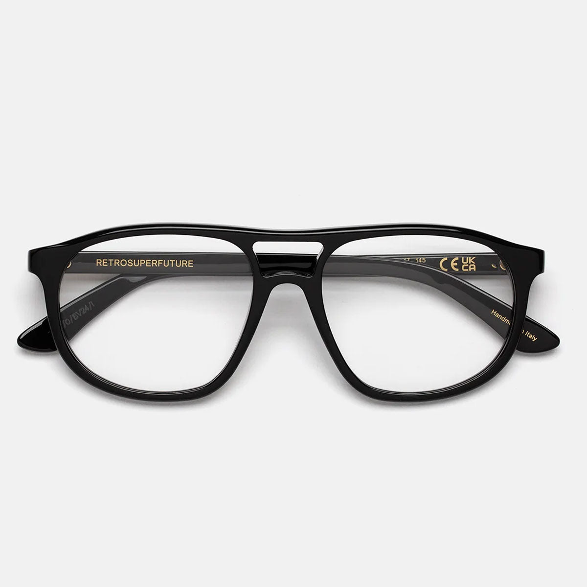 RetroSuperFuture Occhiali da Vista ITWR 7SA Numero 127 Nero/Trasparente Unisex