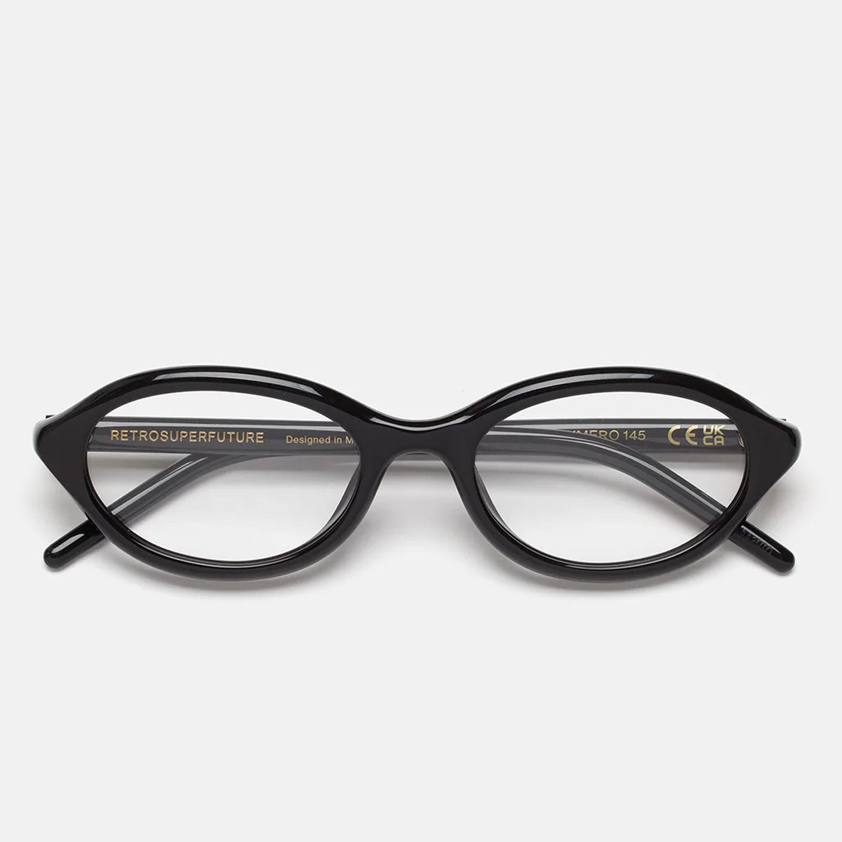 RetroSuperFuture Occhiali da Vista I1Y7 82O Numero 145 Nero/Trasparente Unisex