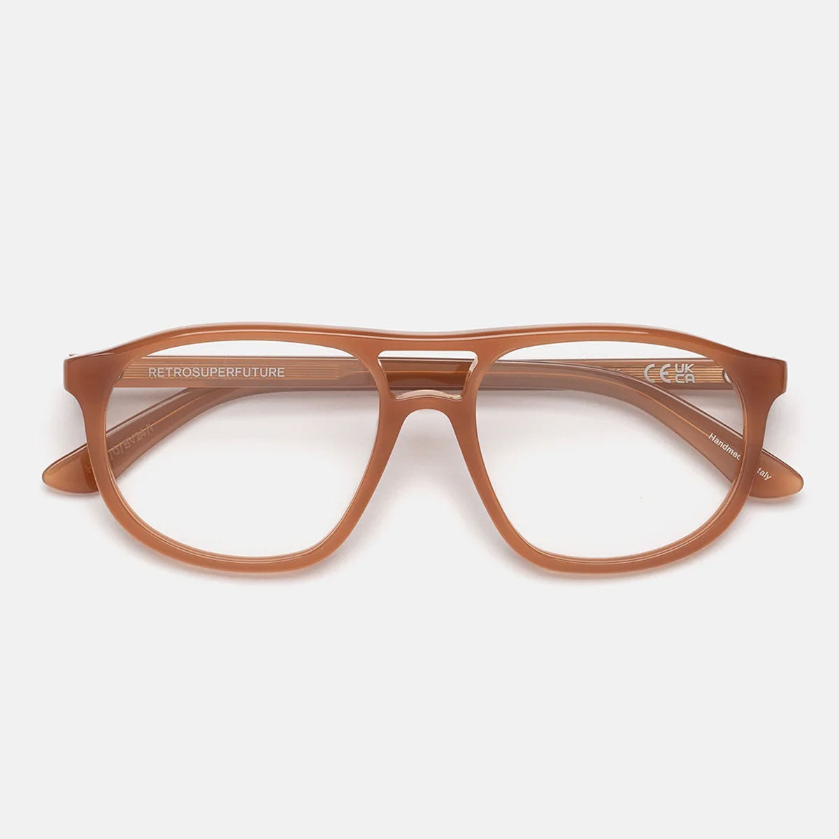 RetroSuperFuture Occhiali da Vista I4QH HW9 Numero 127 Marrone/Trasparente Unisex