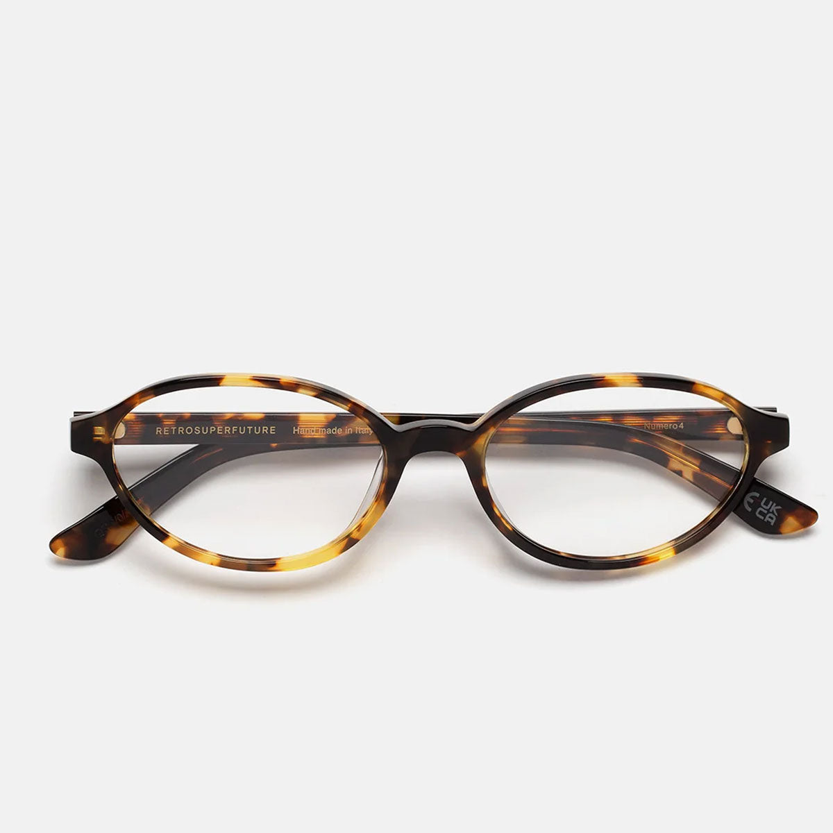 RetroSuperFuture Occhiali da Vista I68O QNC Numero 04 Burnt Marrone/Trasparente Unisex