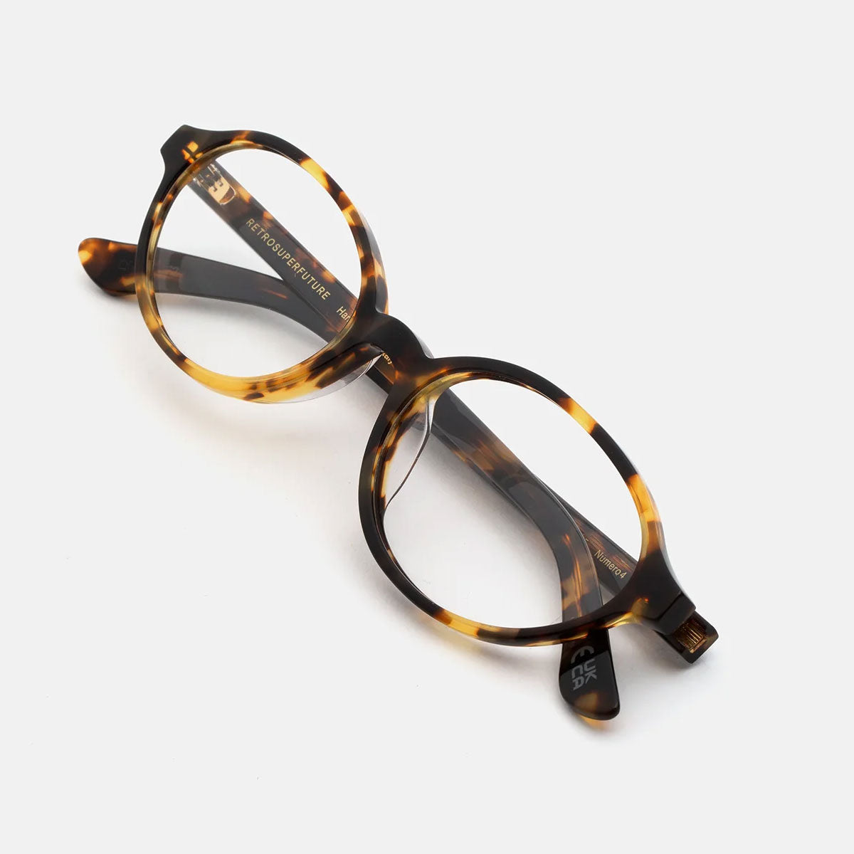 RetroSuperFuture Occhiali da Vista I68O QNC Numero 04 Burnt Marrone/Trasparente Unisex