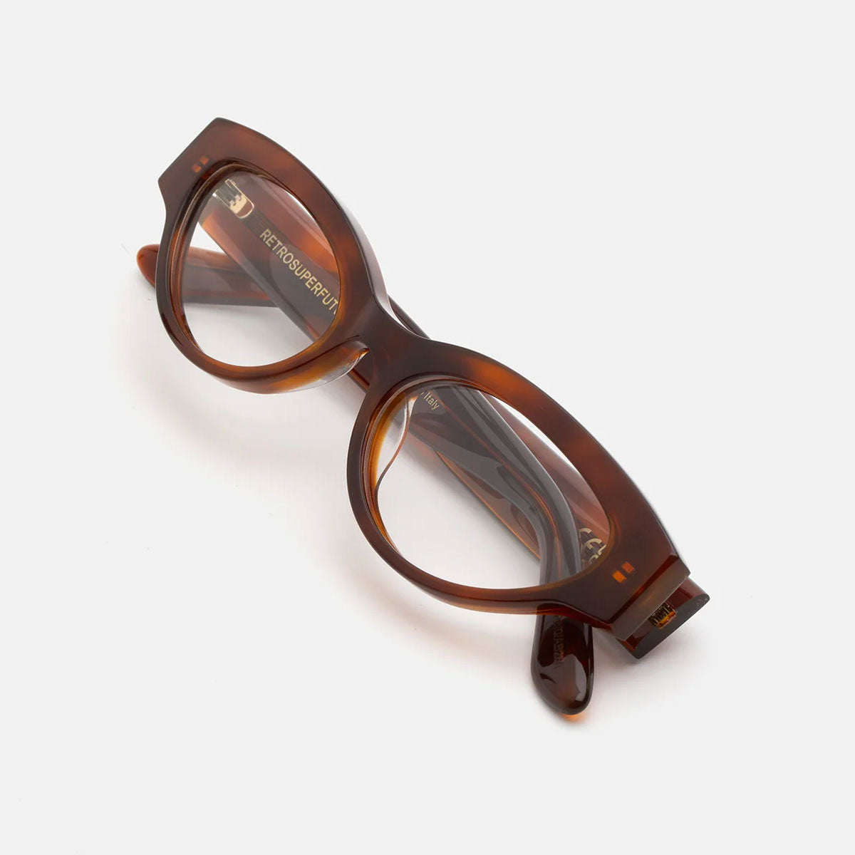 RetroSuperFuture Occhiali da Vista IG73 MP8 Numero 147 Tabacco Marrone/Trasparente Unisex