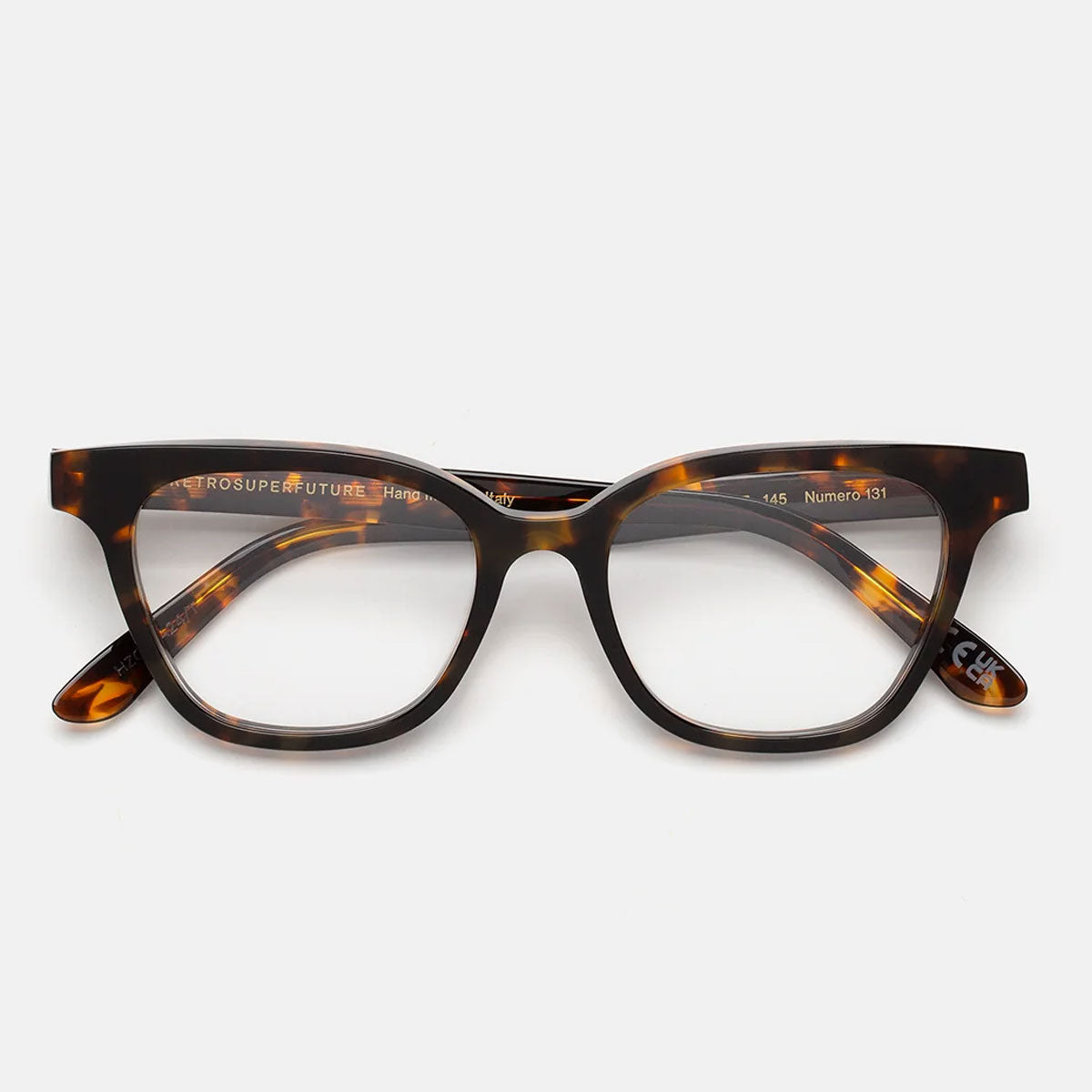 RetroSuperFuture Occhiali da Vista IJFU HZO Numero 131 Burnt Marrone/Trasparente Unisex