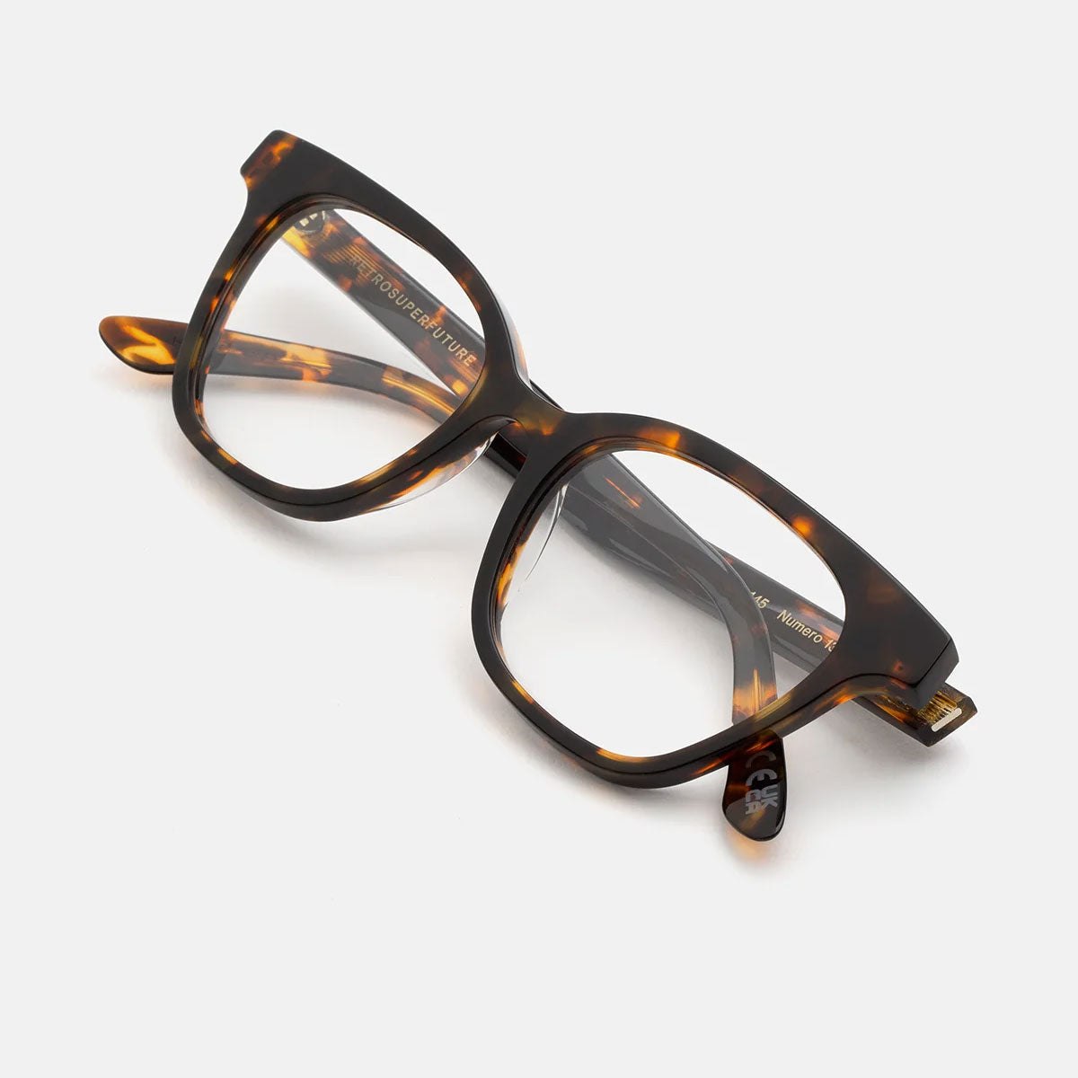 RetroSuperFuture Occhiali da Vista IJFU HZO Numero 131 Burnt Marrone/Trasparente Unisex