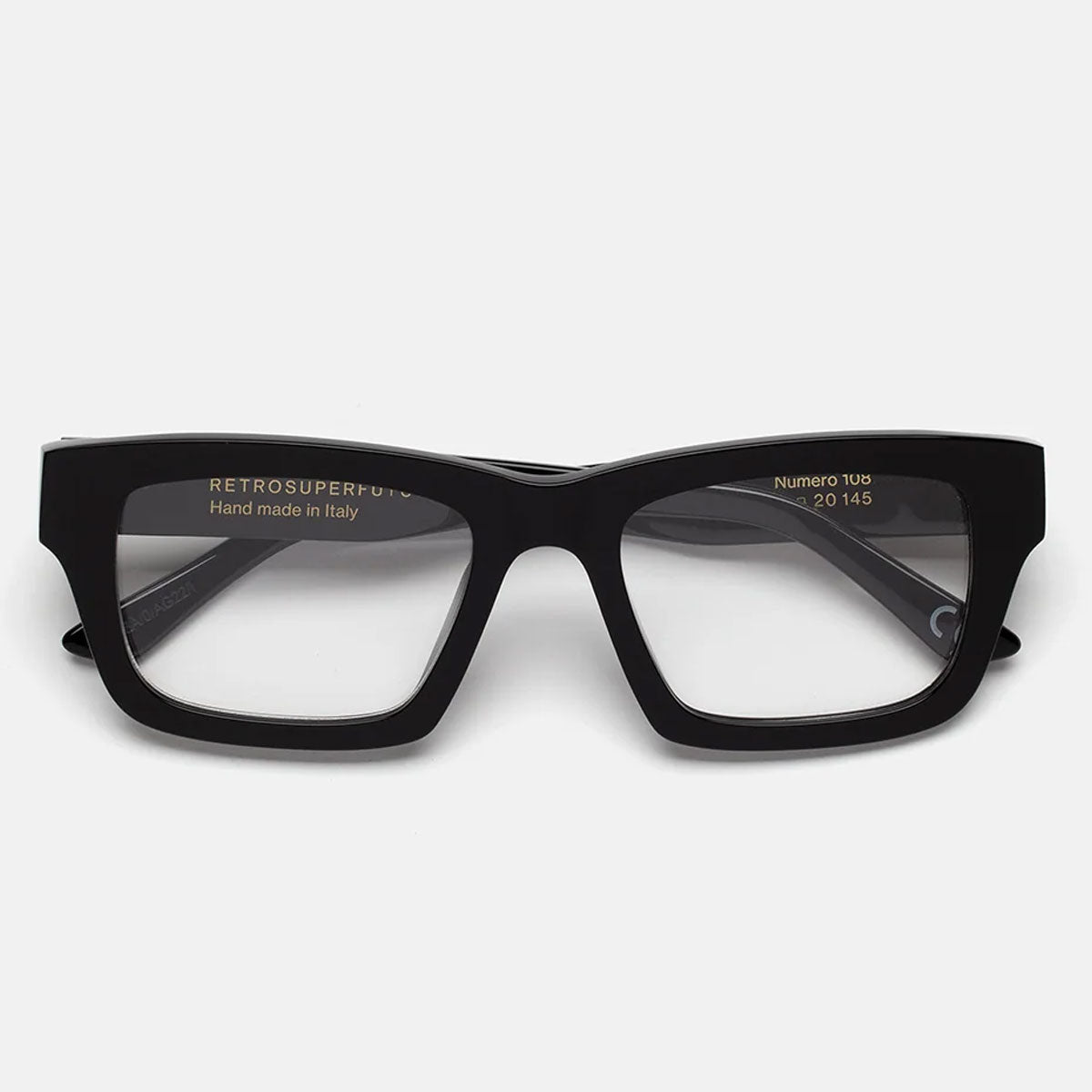 RetroSuperFuture Occhiali da Vista ILCC E6A Numero 108 Nero/Trasparente Unisex