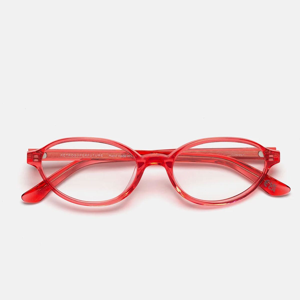 RetroSuperFuture Occhiali da Vista IUYW 1T5 Numero 04 Rosso/Trasparente Unisex