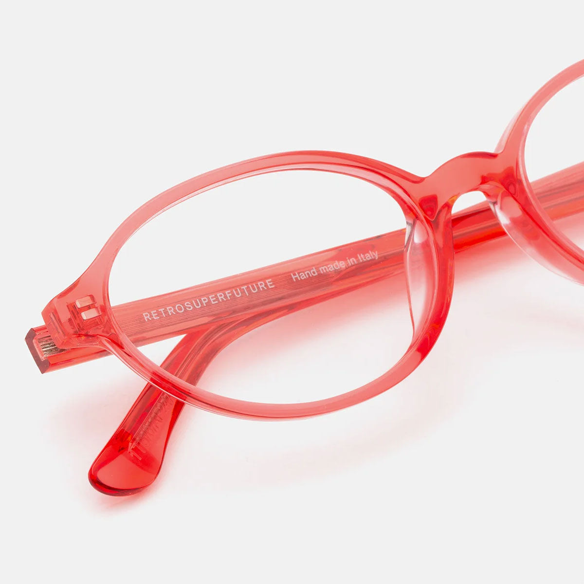 RetroSuperFuture Occhiali da Vista IUYW 1T5 Numero 04 Rosso/Trasparente Unisex