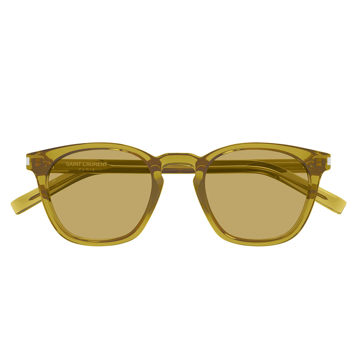 Saint Laurent Occhiali da Sole SL 28 053 Verde/Marrone Unisex