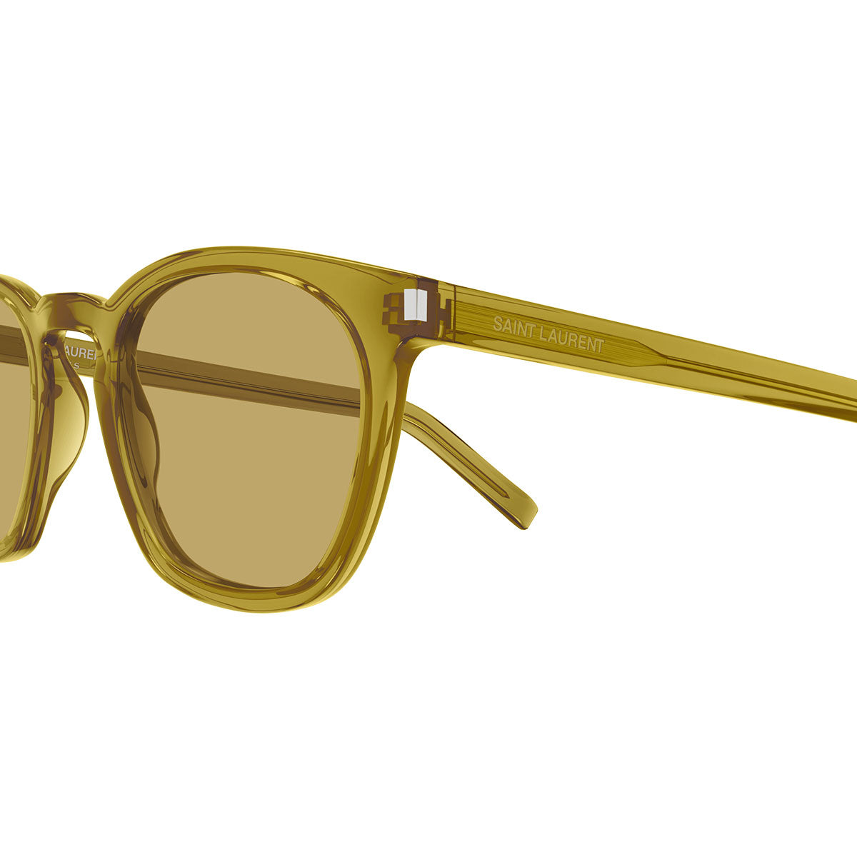 Saint Laurent Occhiali da Sole SL 28 053 Verde/Marrone Unisex