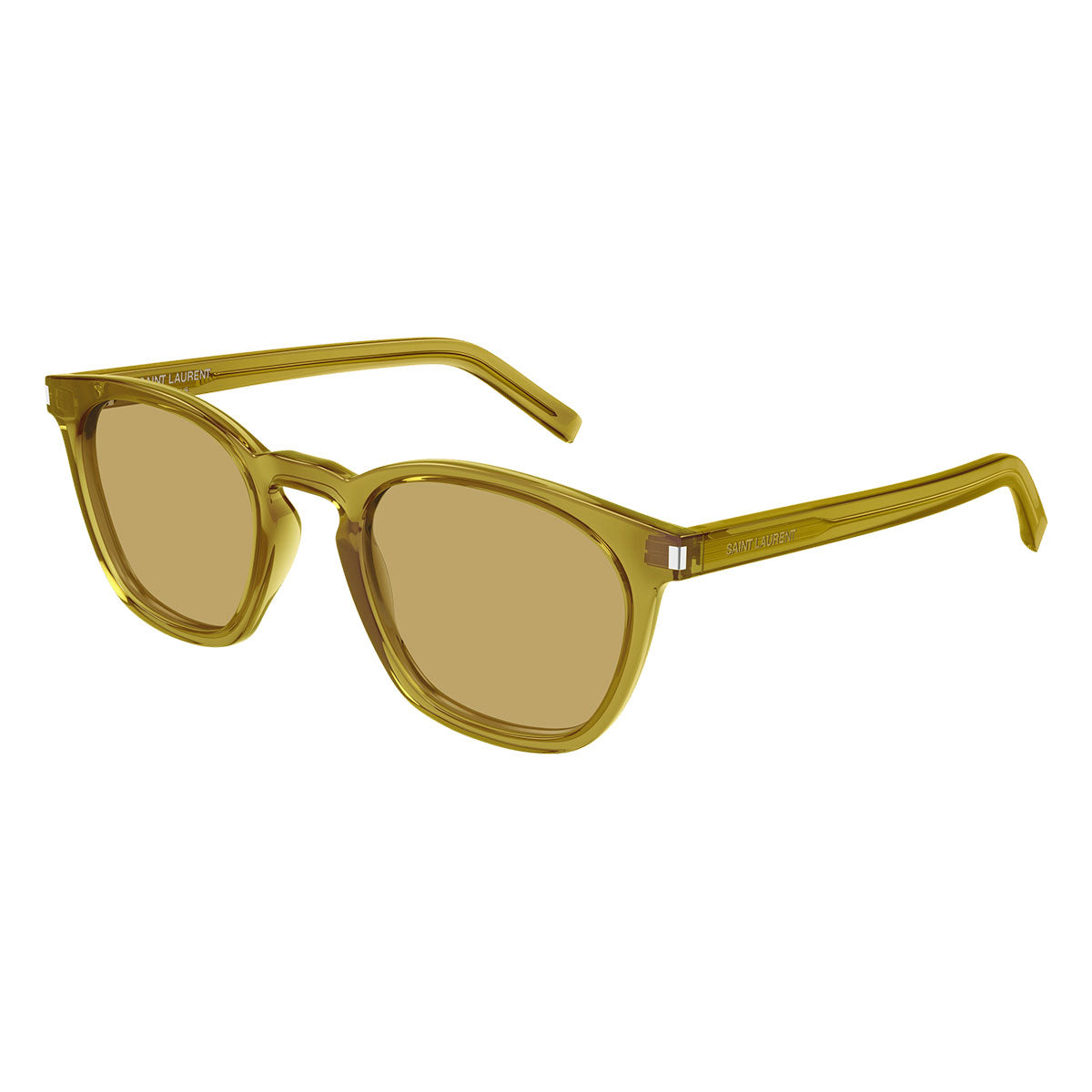 Saint Laurent Occhiali da Sole SL 28 053 Verde/Marrone Unisex