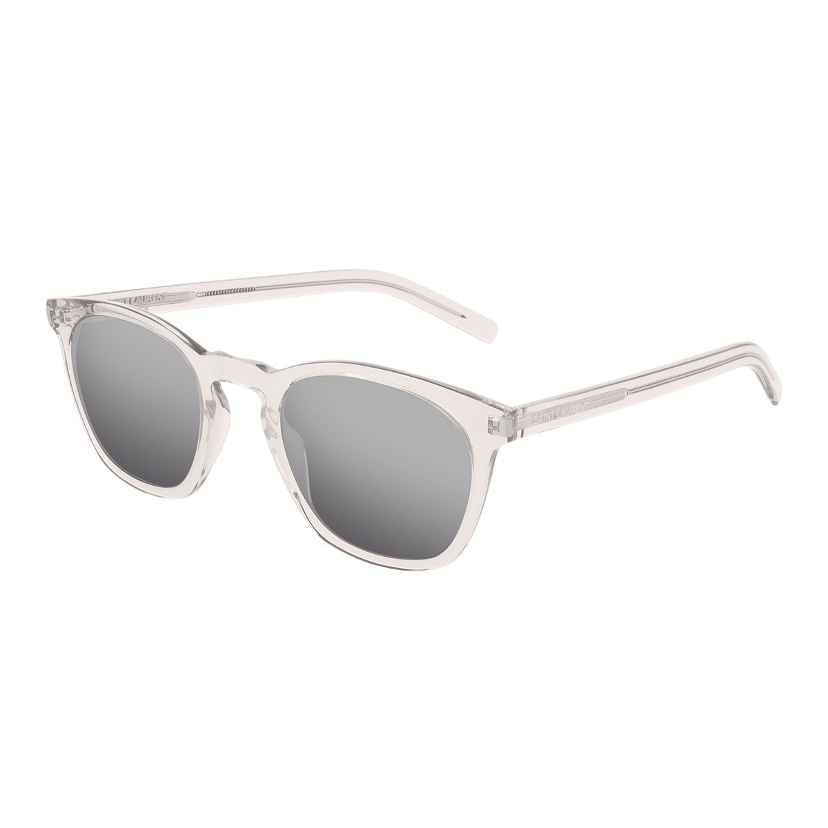 Saint Laurent Occhiali da Sole SL 28 SLIM 006 Beige/Argento Unisex