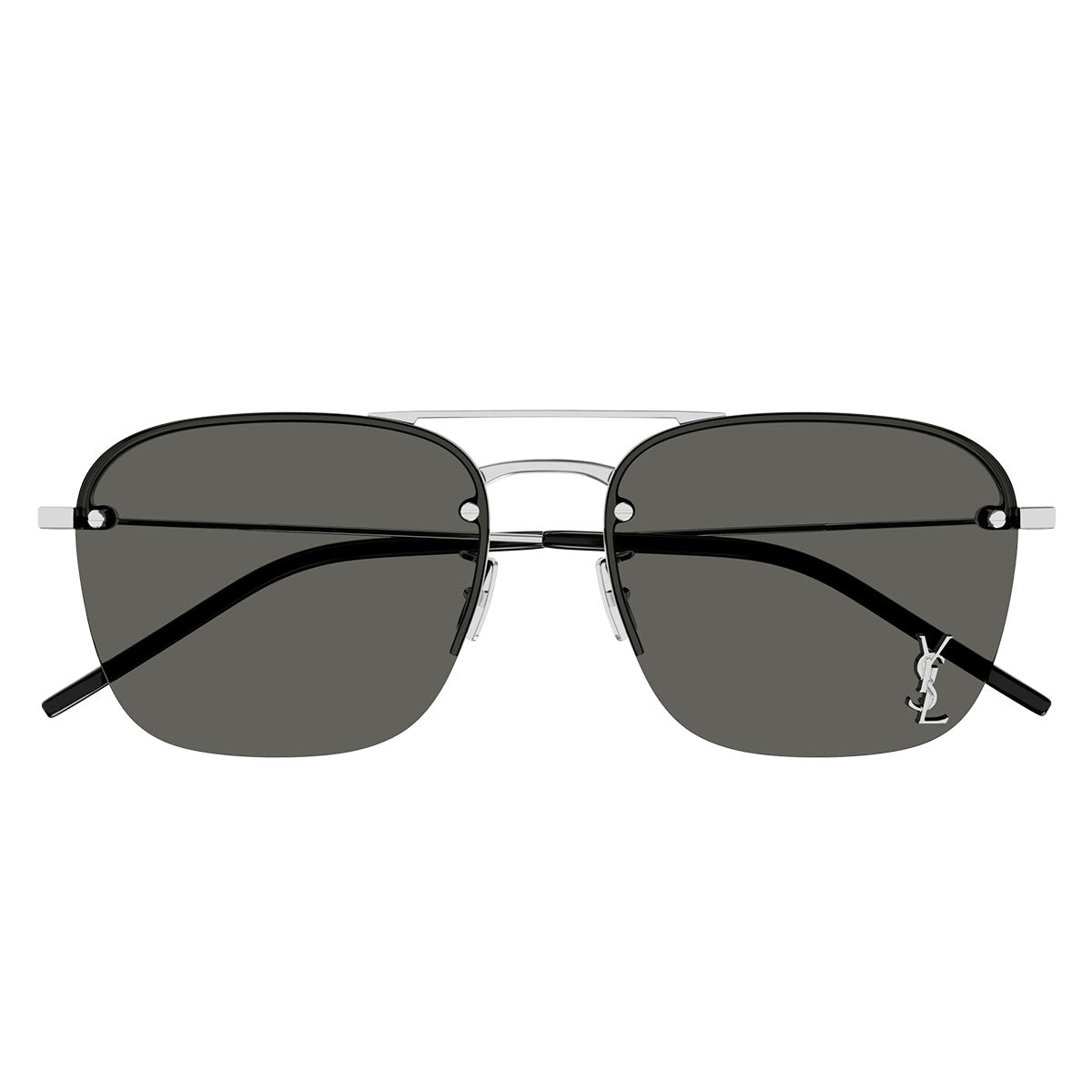 Saint Laurent Occhiali da Sole SL 309 M 002 Argento/Grigio Unisex