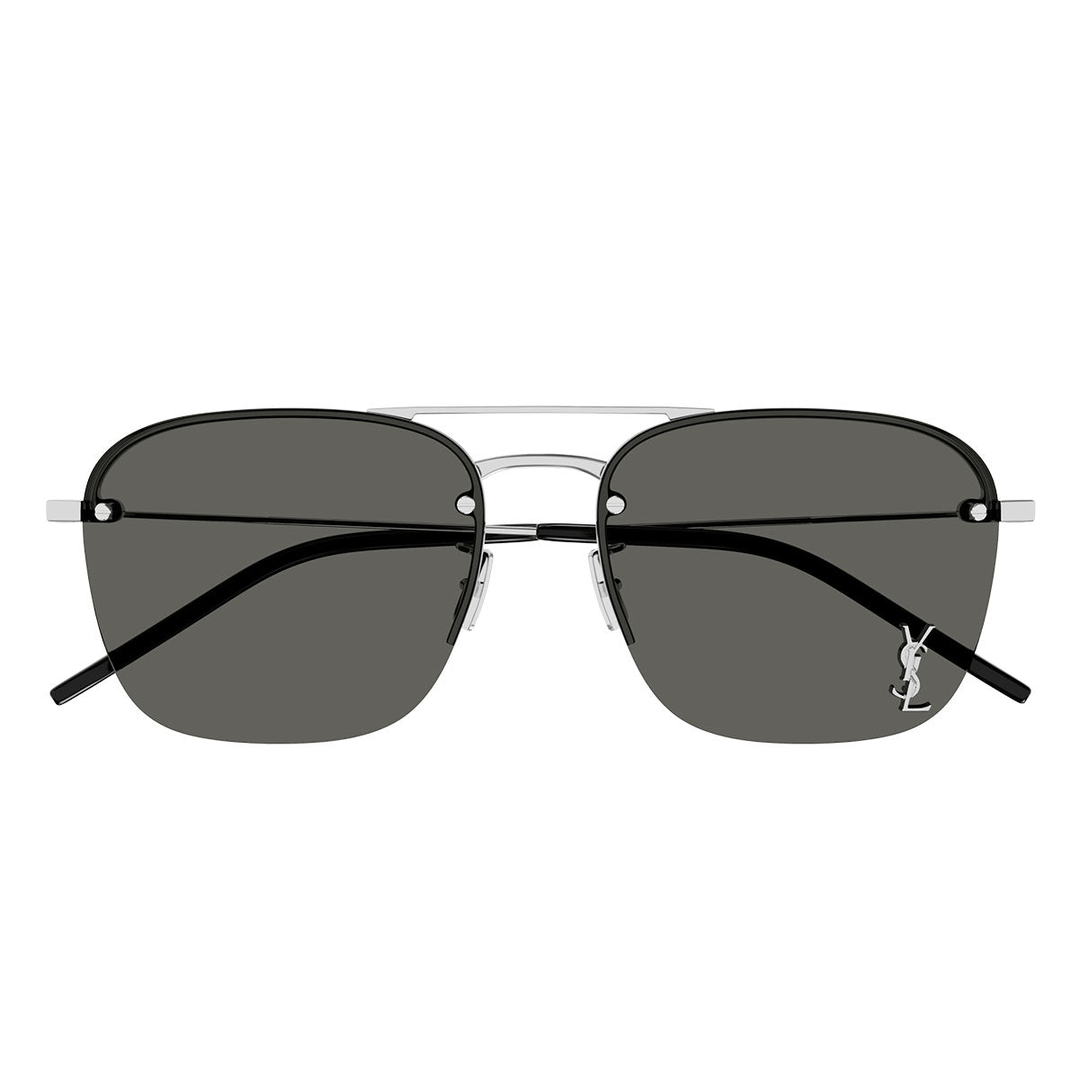 Saint Laurent Occhiali da Sole SL 309 M 006 Argento/Grigio Unisex