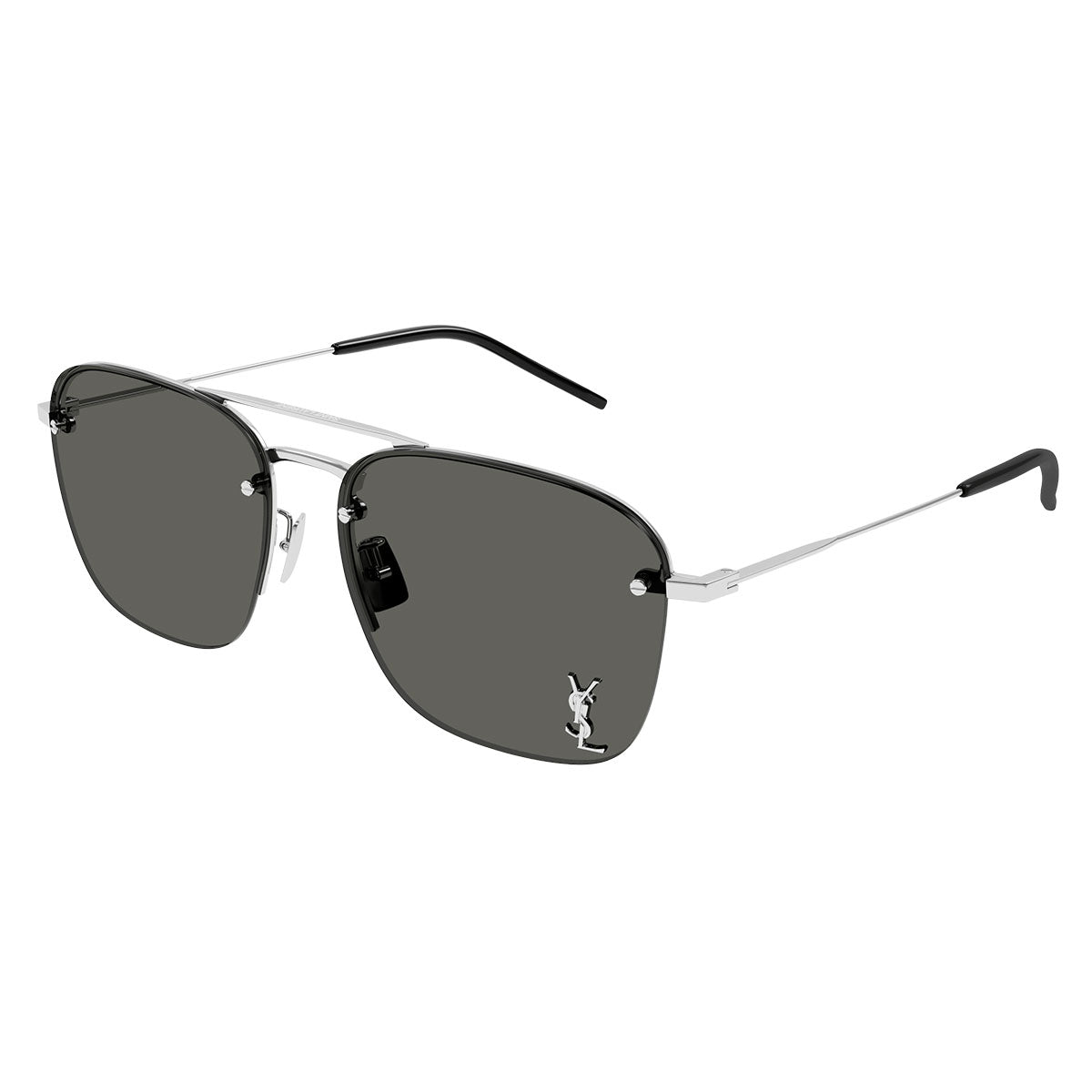 Saint Laurent Occhiali da Sole SL 309 M 006 Argento/Grigio Unisex