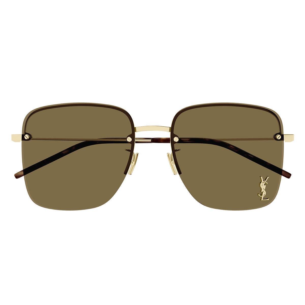 Saint Laurent Occhiali da Sole SL 312 M 014 Oro/Marrone Scuro Donna