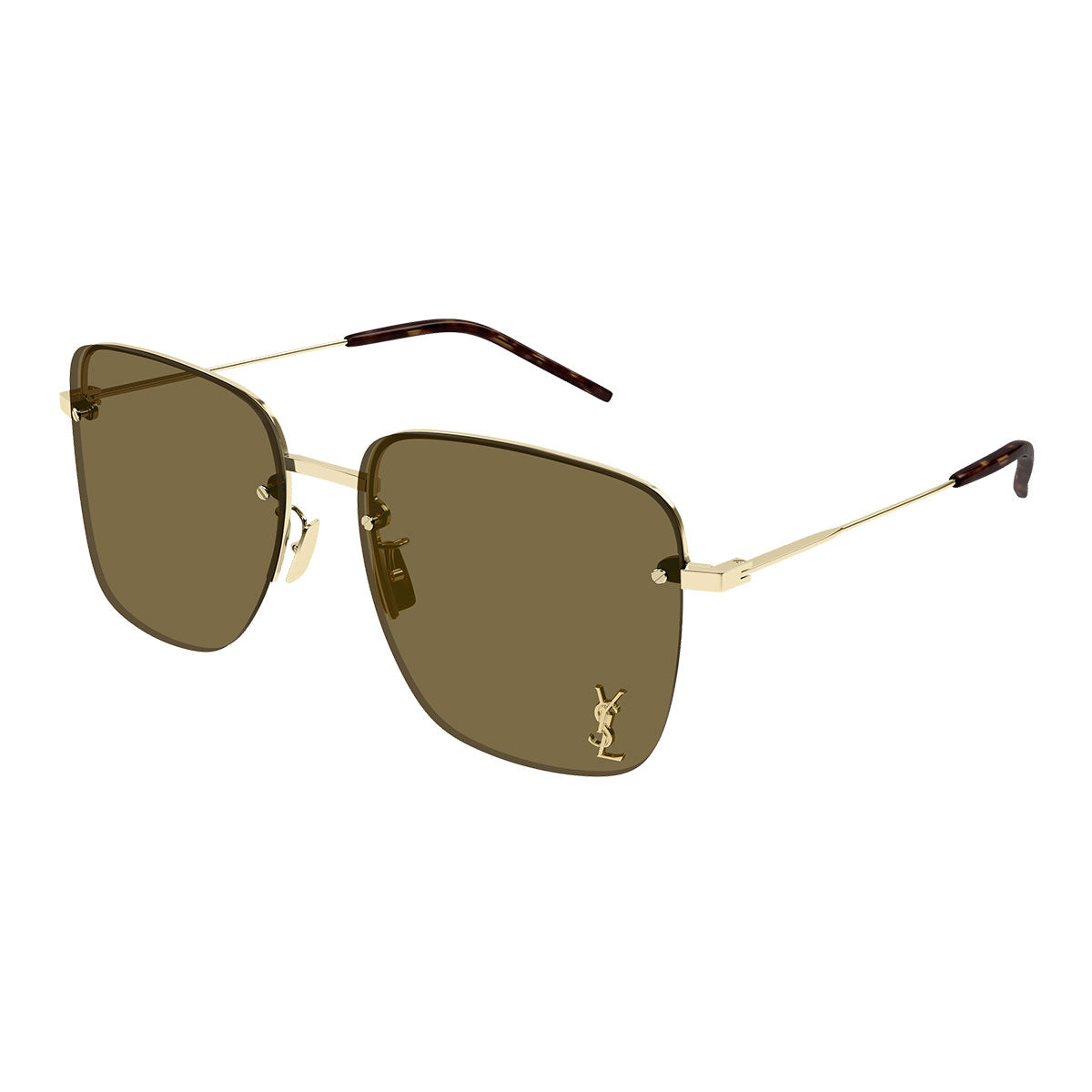 Saint Laurent Occhiali da Sole SL 312 M 014 Oro/Marrone Scuro Donna