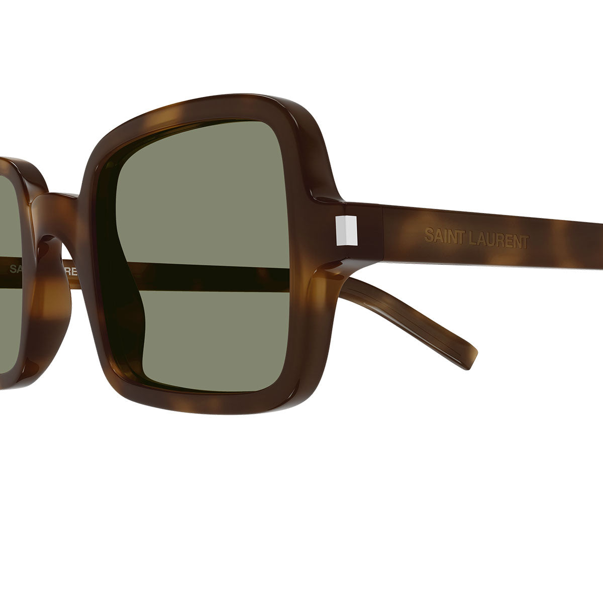 Saint Laurent Occhiali da Sole SL 332 002 Marrone/Verde Unisex