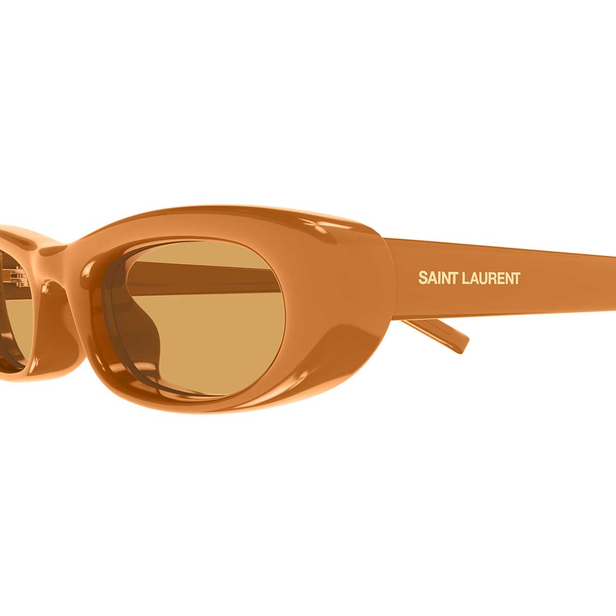 Saint Laurent Occhiali da Sole SL 557 SHADE PLUMP 005 Arancione/Arancione Donna