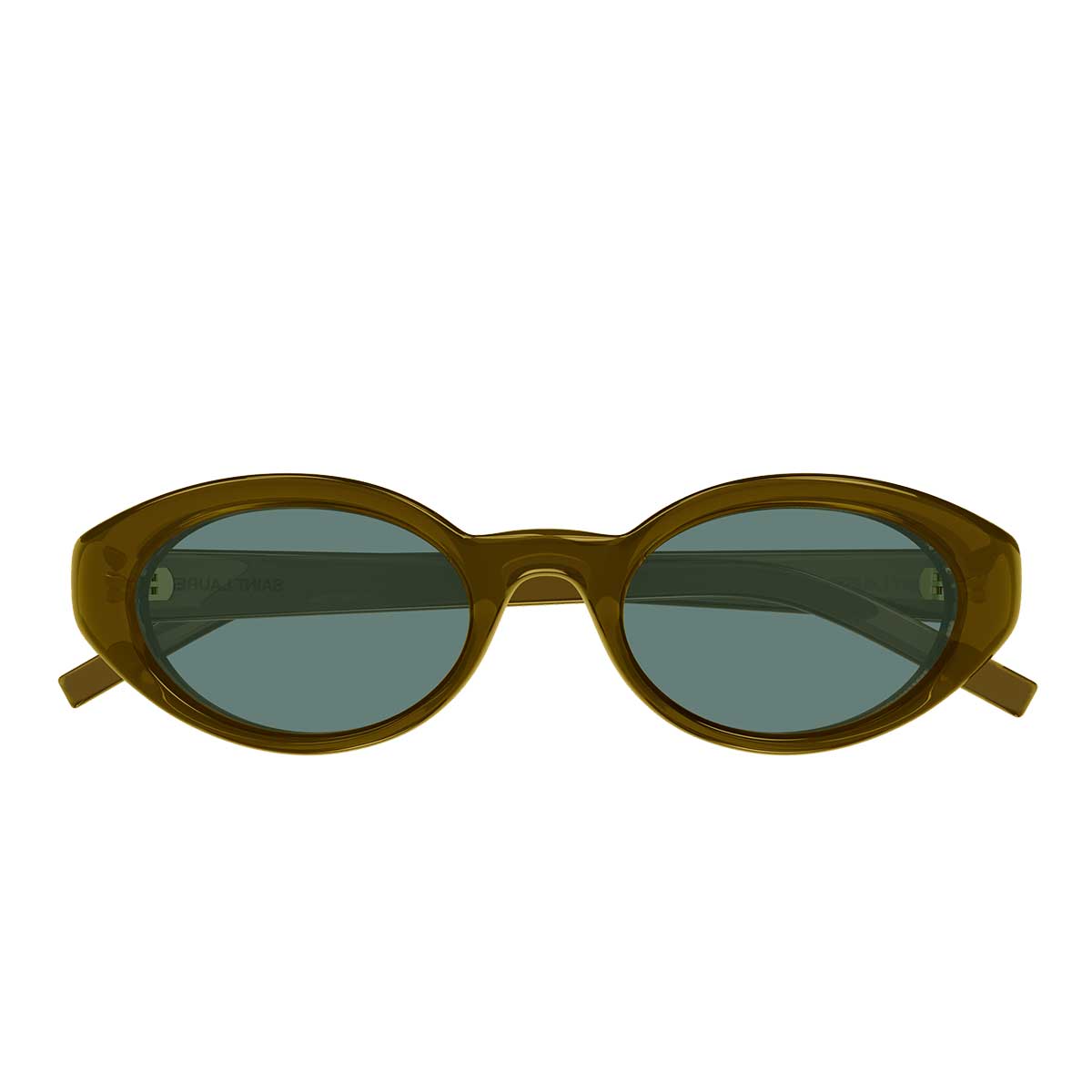 Saint Laurent Occhiali da Sole SL 567 PLUMP 003 Marrone/Verde Donna