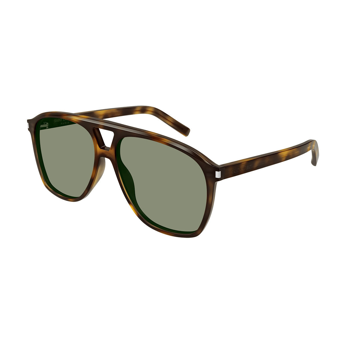 Saint Laurent Occhiali da Sole SL 596 DUNE 002 Marrone/Verde Donna