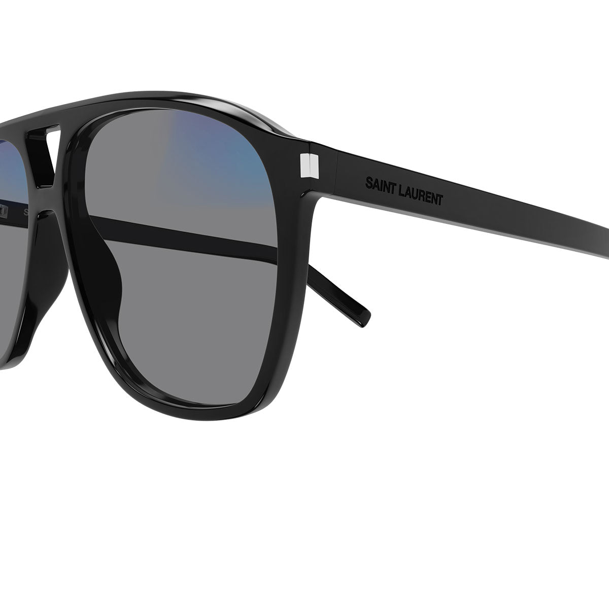 Saint Laurent Occhiali da Sole SL 596 DUNE 007 Nero/Trasparente Donna Fotocromatici