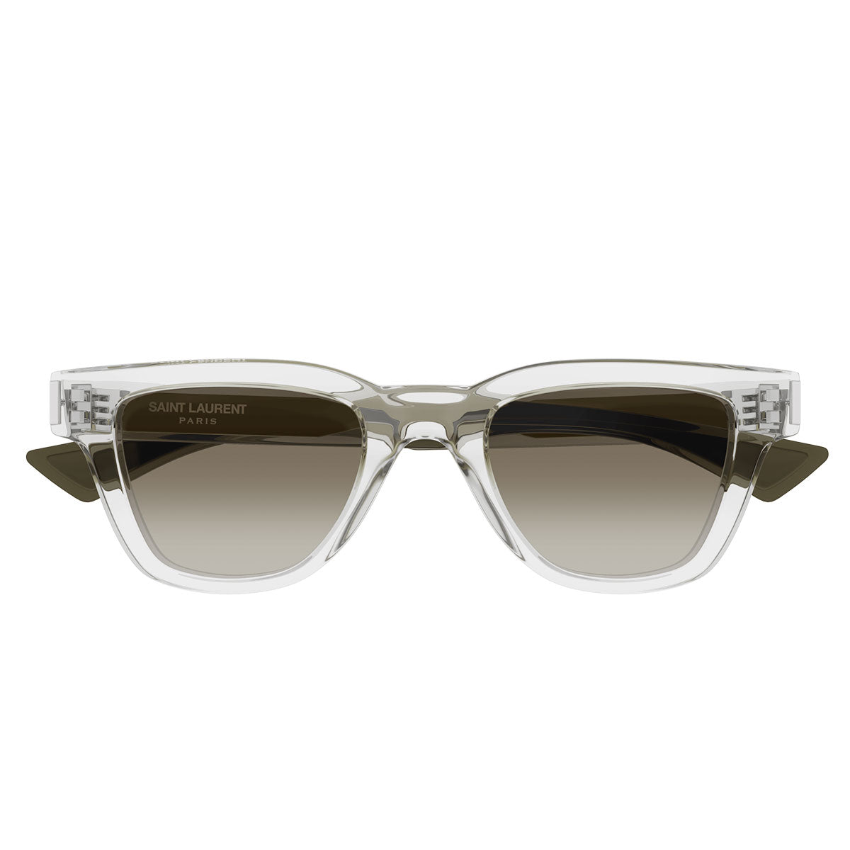 Saint Laurent Occhiali da Sole SL 789 JACQUES 004 Trasparente/Marrone Uomo