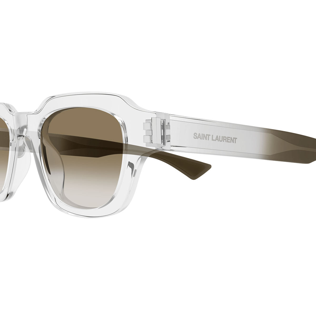 Saint Laurent Occhiali da Sole SL 791 003 Trasparente/Marrone Sfumato Unisex