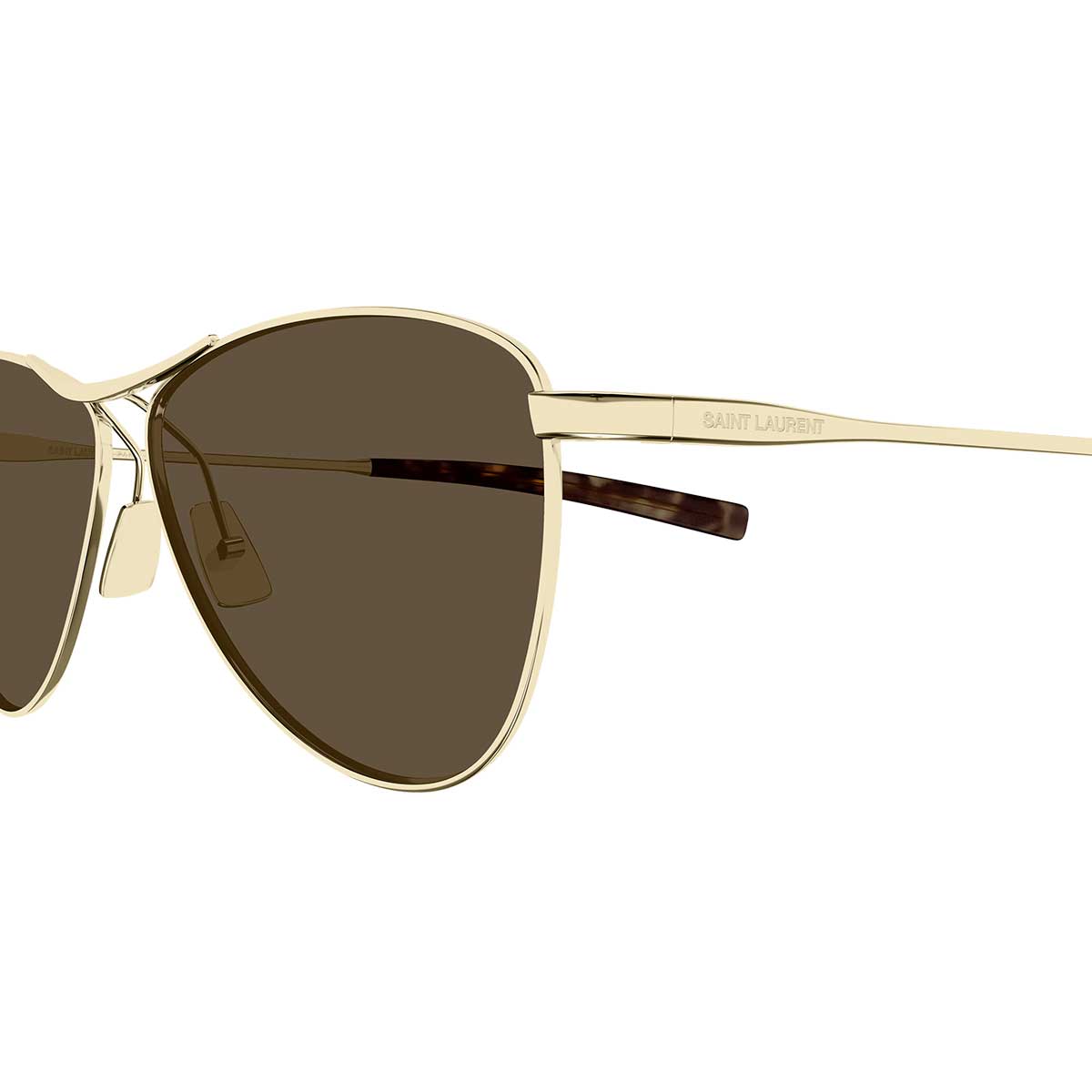 Saint Laurent Occhiali da Sole SL 831 VESPER 005 Oro/Marrone Donna 3