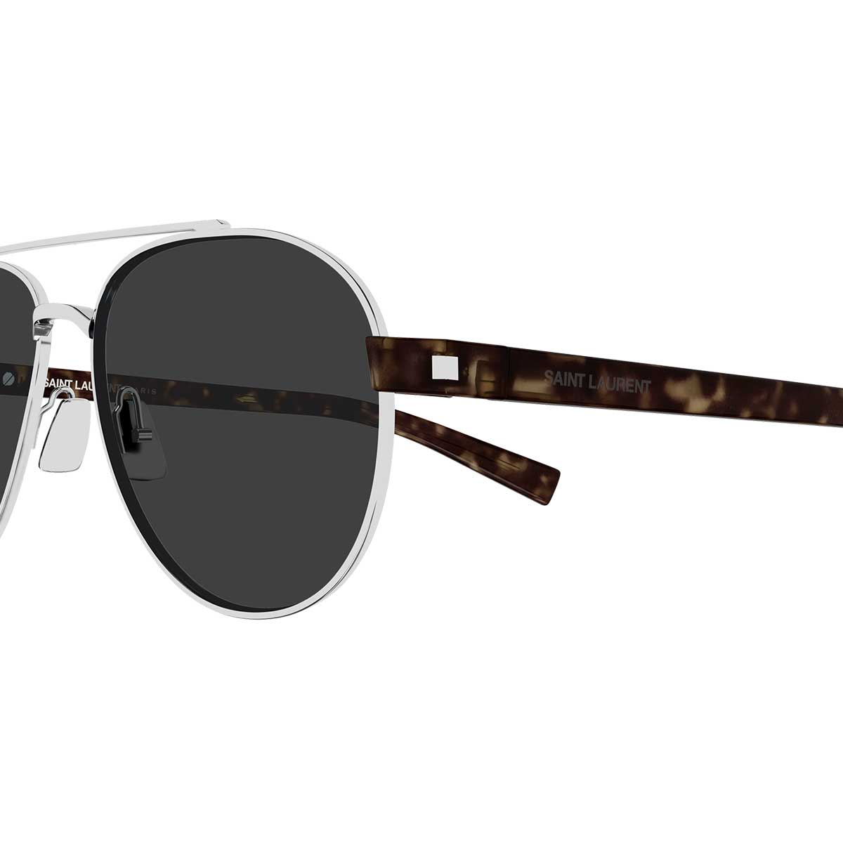Saint Laurent Occhiali da Sole SL 843 002 ArgentoMarrone/Grigio Uomo 3