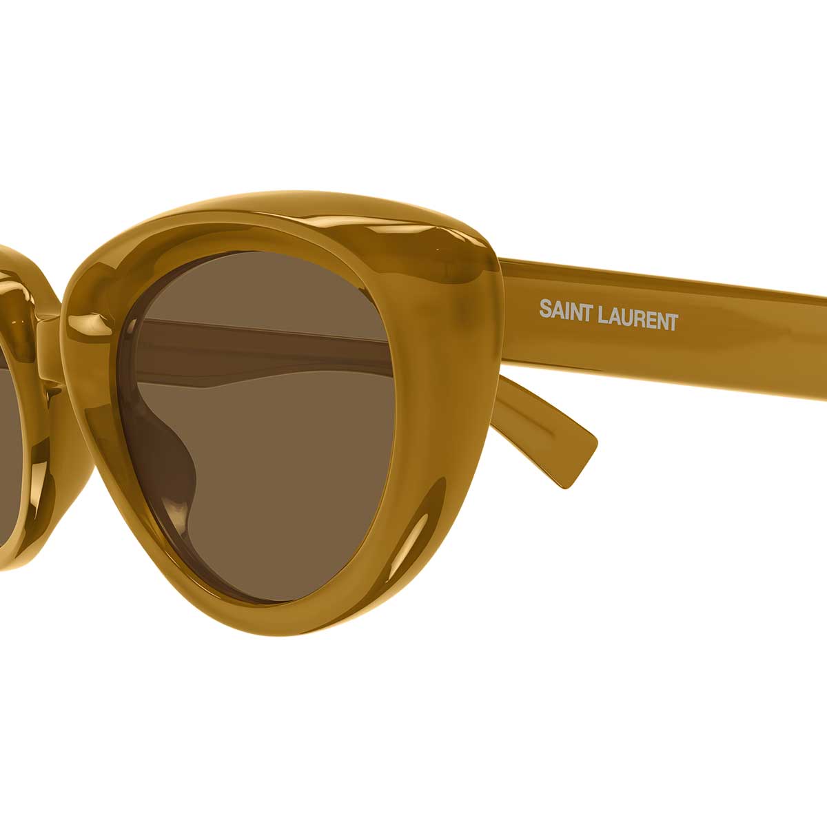 Saint Laurent Occhiali da Sole SL 859 004 Giallo/Marrone Donna 3