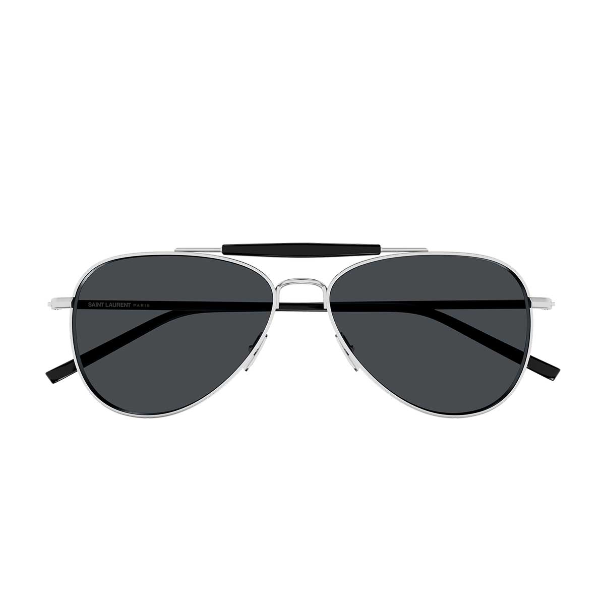 Saint Laurent Occhiali da Sole SL 864 002 ArgentoNero/Grigio Uomo