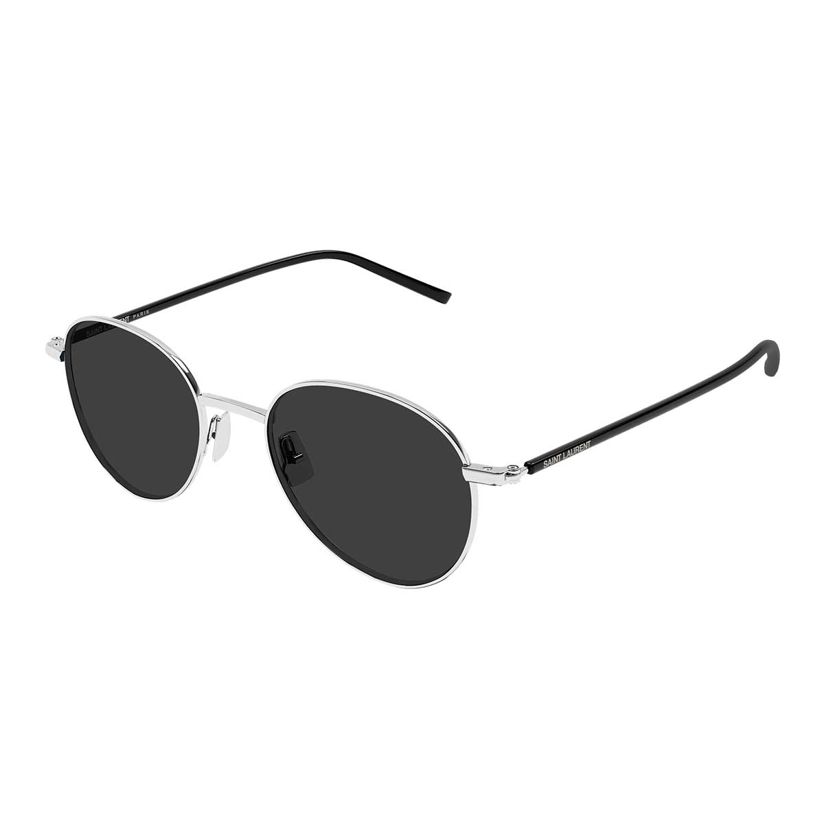 Saint Laurent Occhiali da Sole SL 865 002 ArgentoNero/Grigio Uomo
