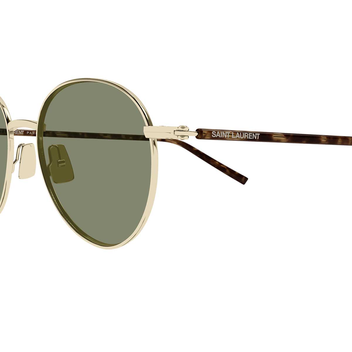 Saint Laurent Occhiali da Sole SL 865 003 OroMarrone/Verde Uomo