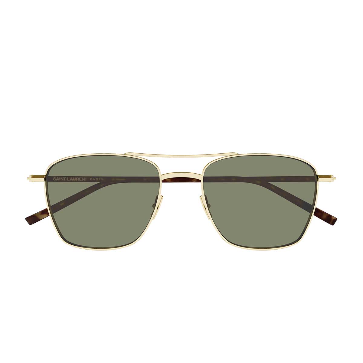 Saint Laurent Occhiali da Sole SL 866 003 OroMarrone/Verde Uomo