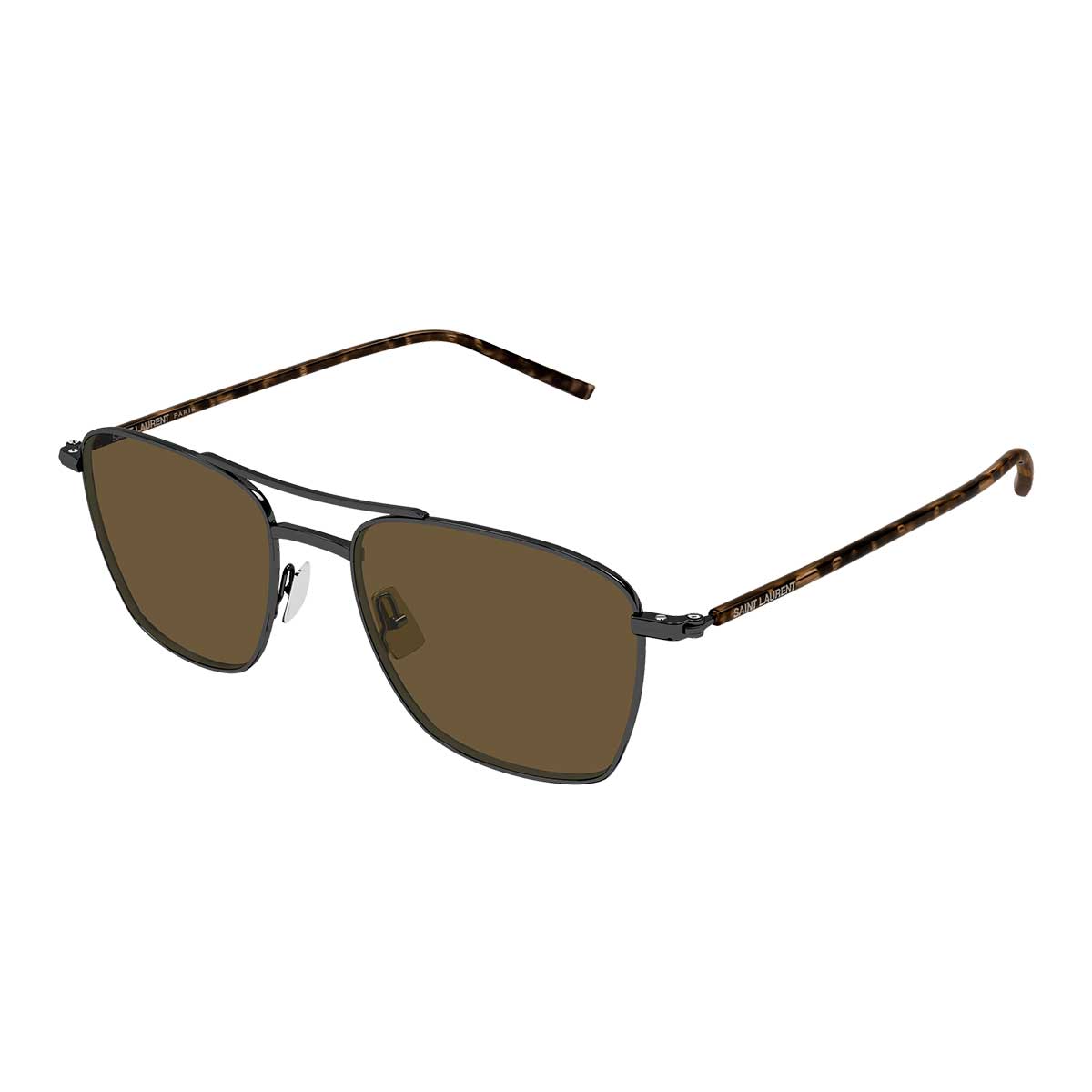 Saint Laurent Occhiali da Sole SL 866 004 RutenioMarrone/Marrone Uomo