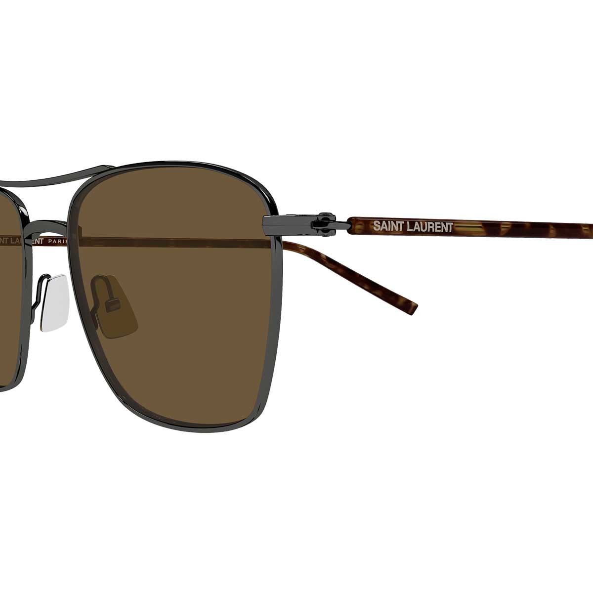 Saint Laurent Occhiali da Sole SL 866 004 RutenioMarrone/Marrone Uomo