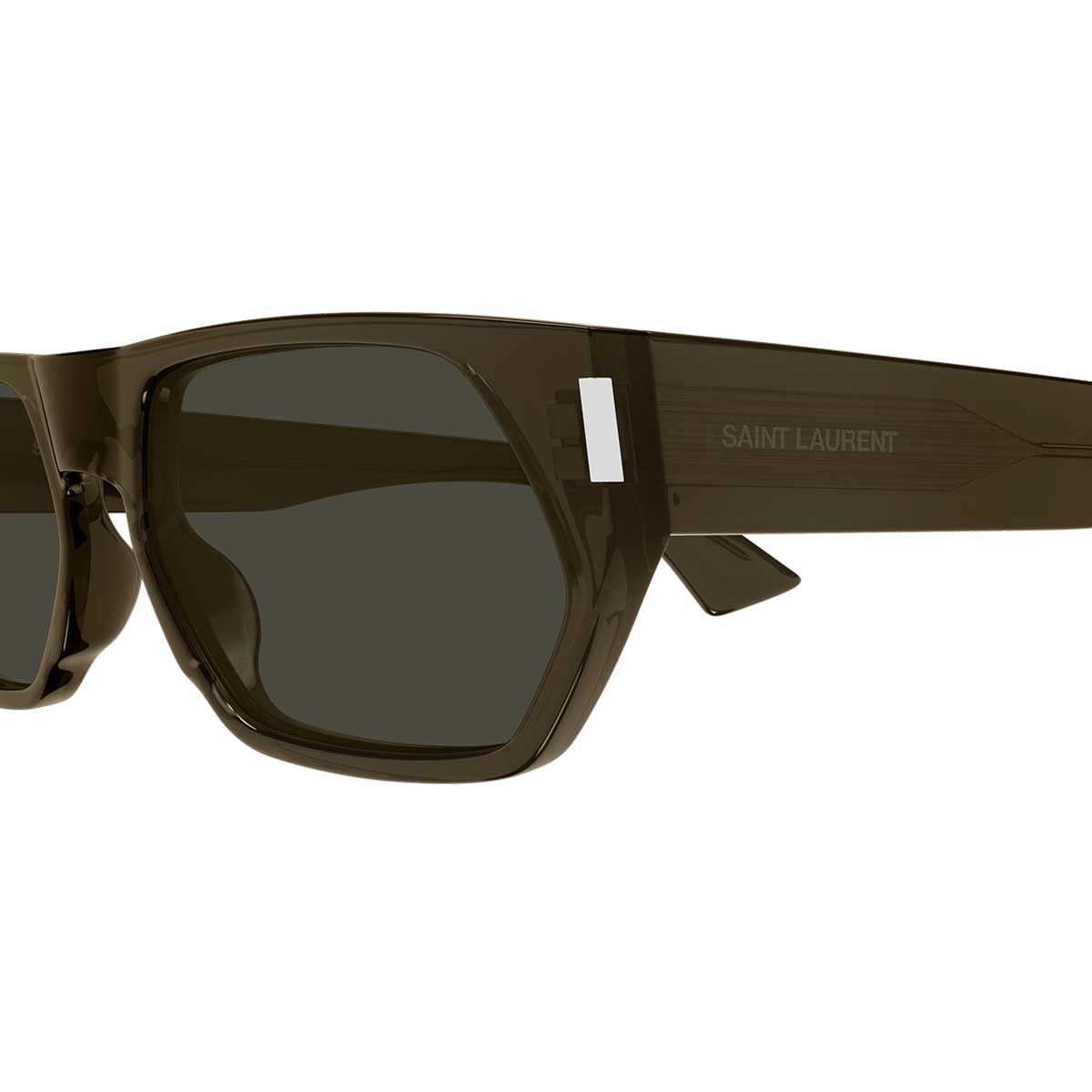 Saint Laurent Occhiali da Sole SL 898 004 Marrone/Grigio Uomo