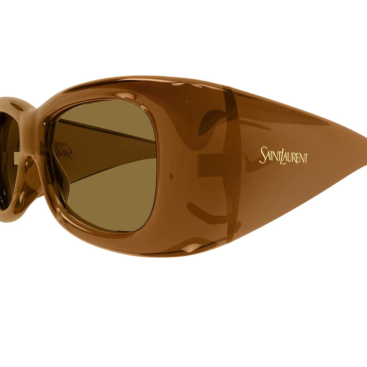 Saint Laurent Occhiali da Sole SL 901 HOWL 007 Marrone/Marrone Donna 3
